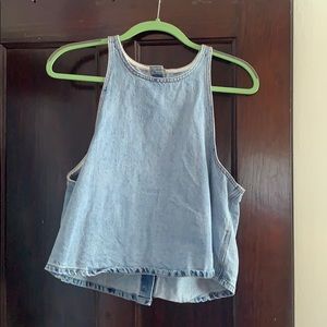 Cute button down Jean tank top from Lucky brand!